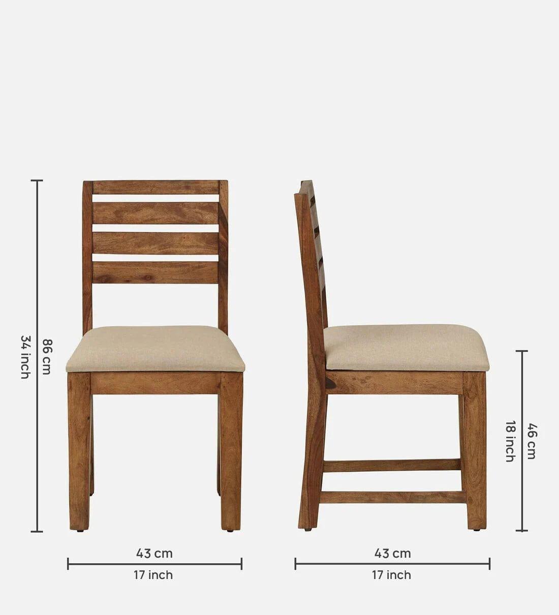 Kentan Sheesham Wood 6 Seater Dining Set In Rustic Teak With Bench, - Ouch Cart 