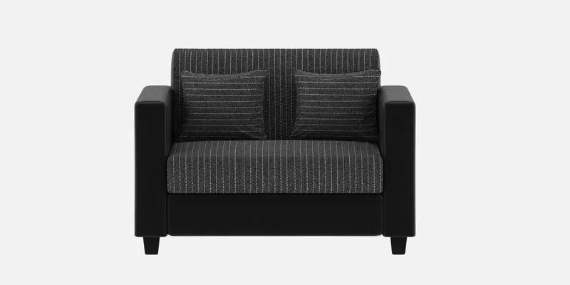 Fabric 2 Seater Sofa In Lama Black Colour - Ouch Cart 