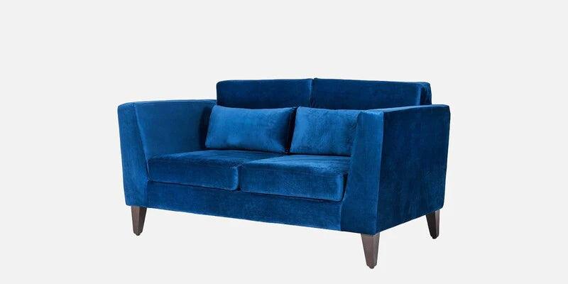 Velvet 2 Seater Sofa in Blue Colour - Ouch Cart 