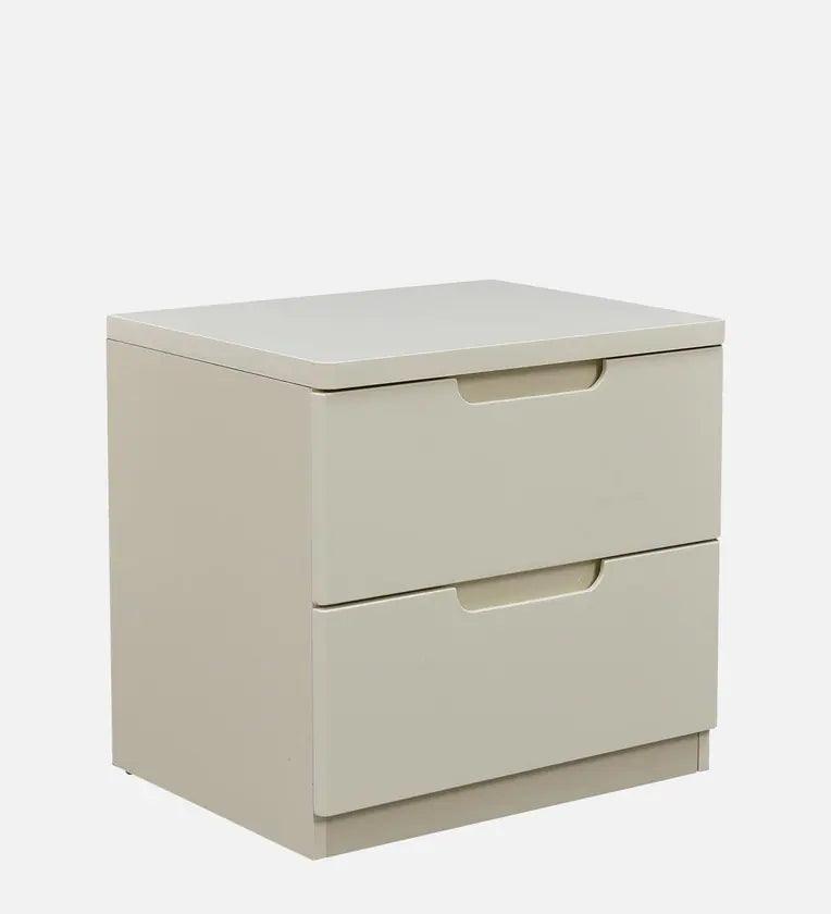 Bedside Table in White Colour - Ouch Cart 