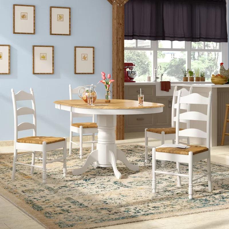 Extendable Pedestal Dining Set - Ouch Cart 