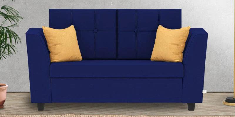 Velvet 2 Seater Sofa In Saffron Yellow Colour - Ouch Cart 