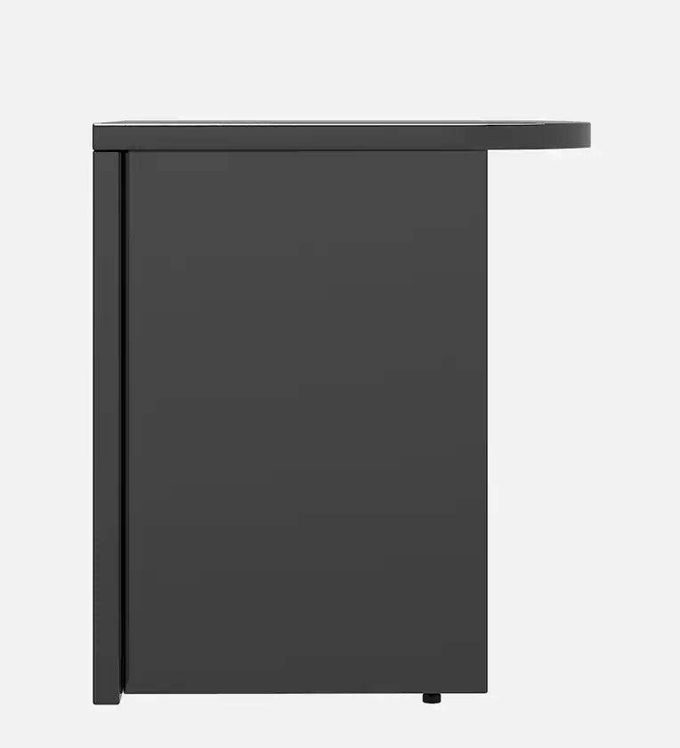 Bedside Table in Black Finish - Ouch Cart 