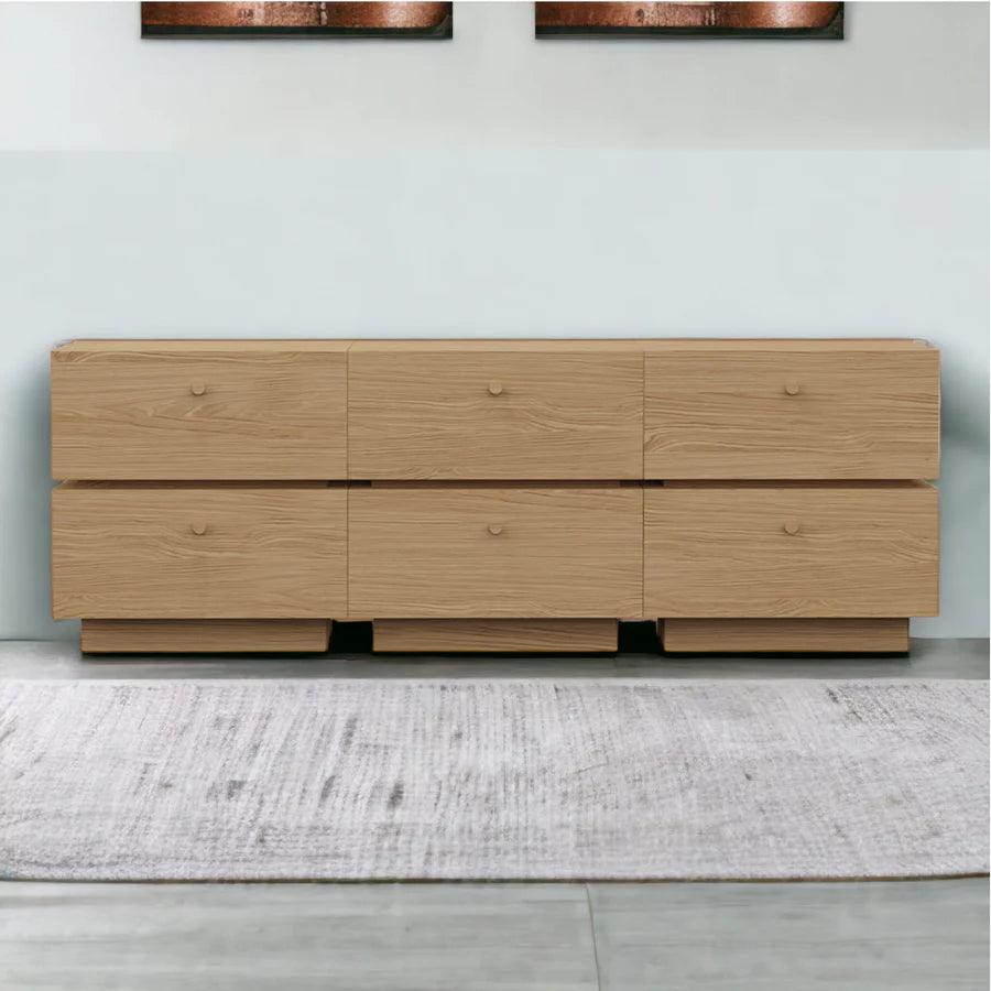OAK WOOD LARGE TV UNIT - Ouch Cart 
