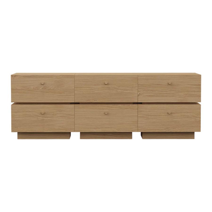 OAK WOOD LARGE TV UNIT - Ouch Cart 