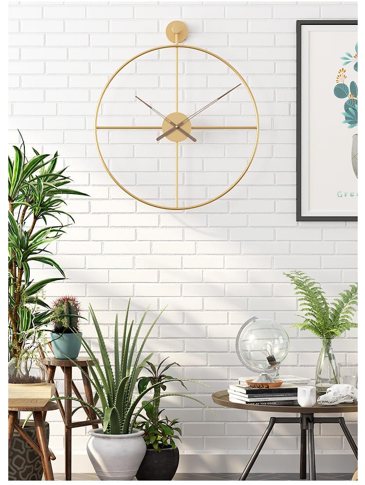 GOLD MATT WALL CLOCK - Ouch Cart 