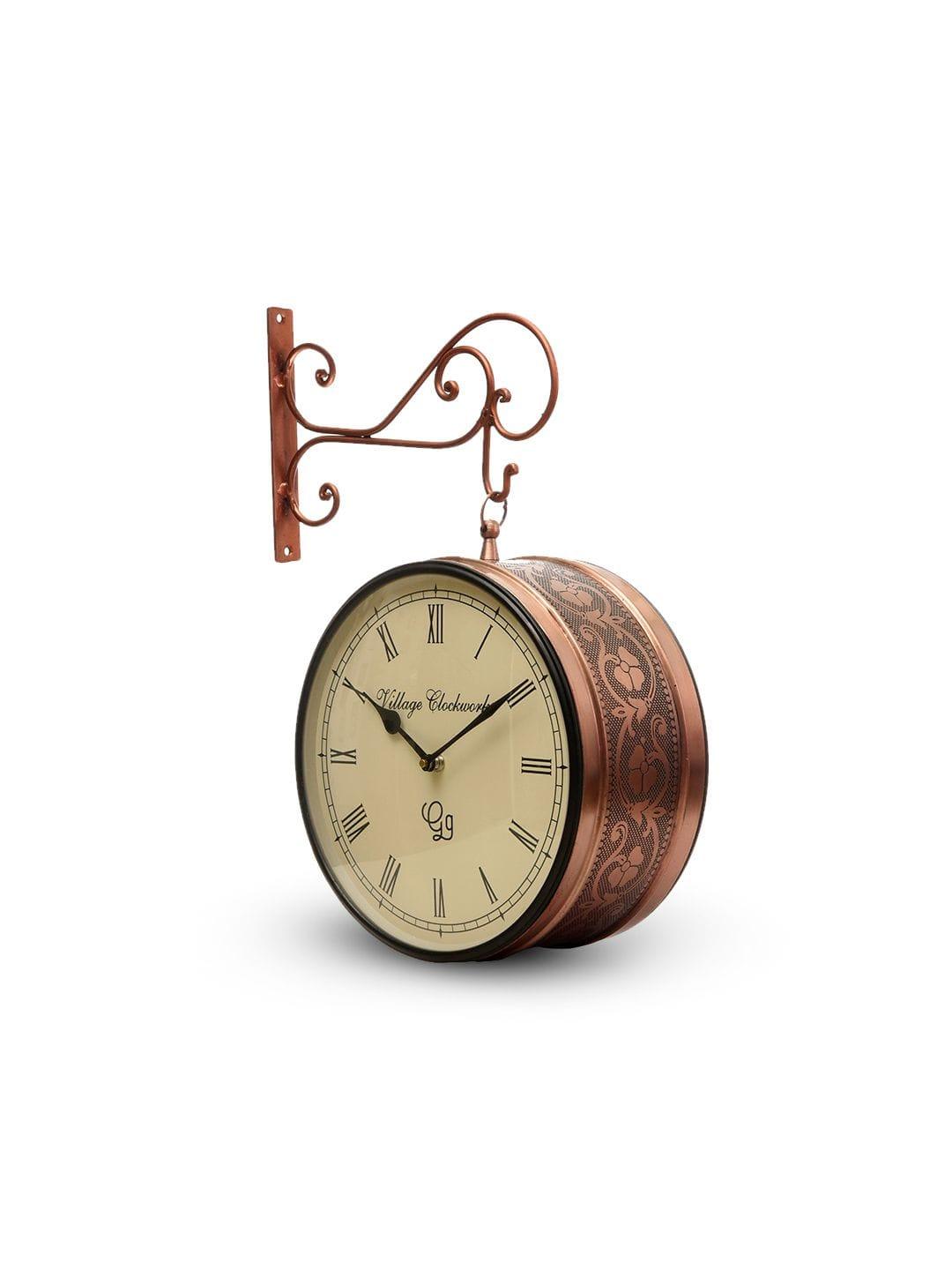 Station Clock Copper 12 Inches - Ouch Cart 