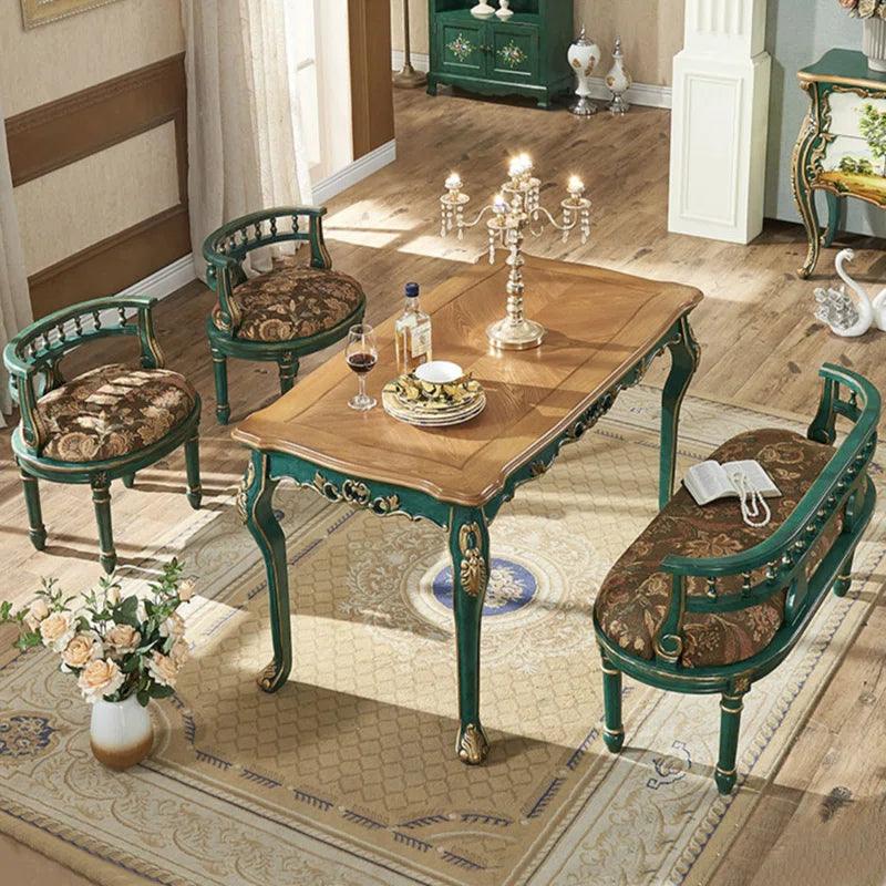 Solid Wood Dining Set - Ouch Cart 