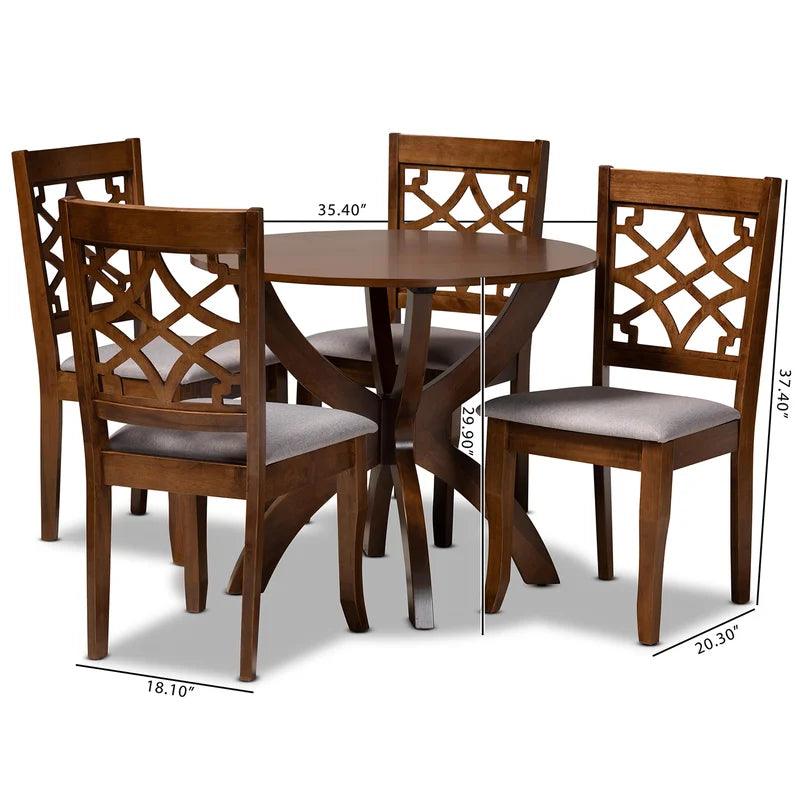 Solid Wood Dining Set - Ouch Cart 