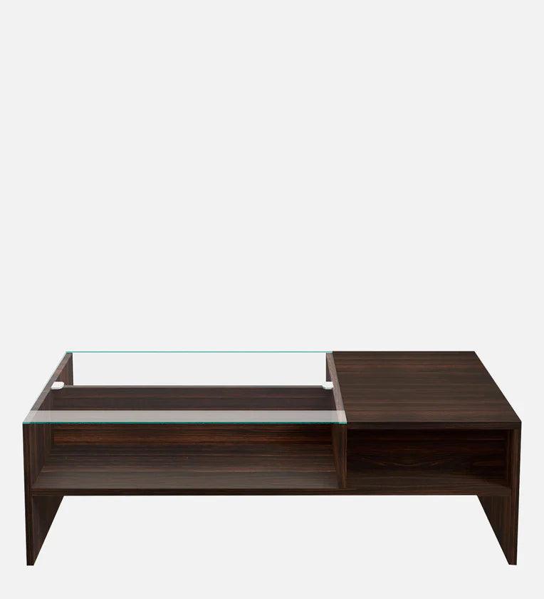 Glass Coffee Table in Wenge Colour, - Ouch Cart 