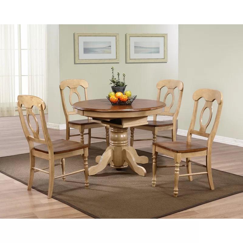 6 - Piece Extendable Pedestal Dining Set - Ouch Cart 