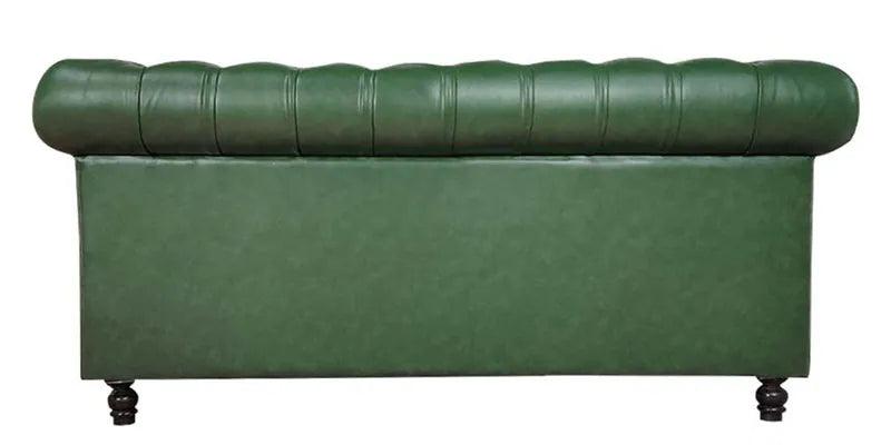 Leatherette Chesterfield 2 Seater Sofa In Olive Green Finish - Ouch Cart 