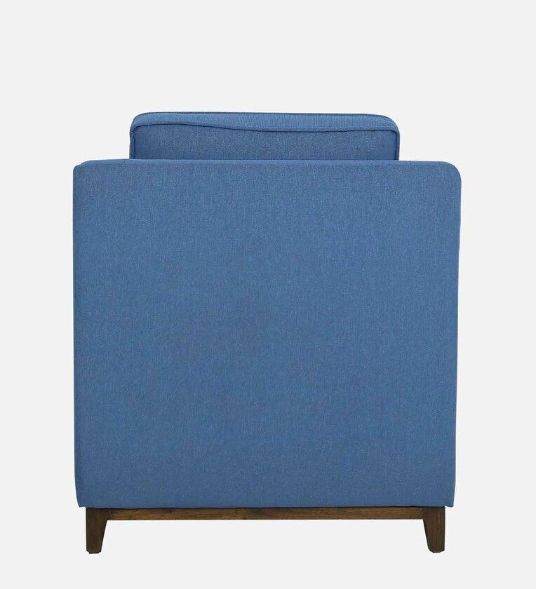 Fabric 1 Seater Sofa In Denim Blue Colour - Ouch Cart 