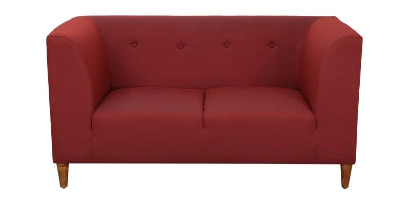 Fabric 2 Seater Sofa In Garnet Red Colour - Ouch Cart 