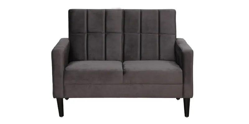 Fabric 2 Seater Sofa In Charcoal Grey Colour - Ouch Cart 