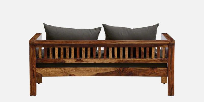 Sheesham Wood 2 Seater Sofa In Provincial Teak Finish - Ouch Cart 