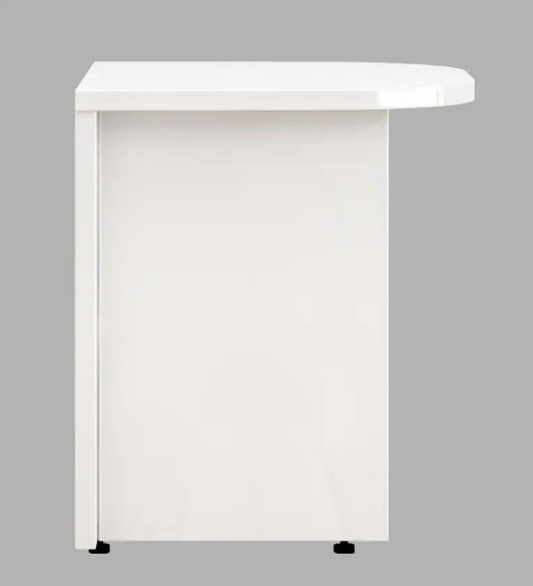 Bedside Table in Frosty White Colour - Ouch Cart 