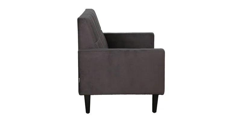 Fabric 2 Seater Sofa In Charcoal Grey Colour - Ouch Cart 