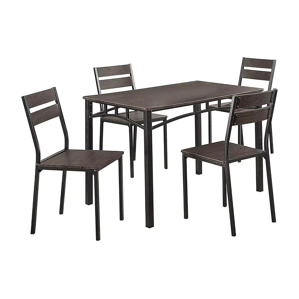 Metal 5-Piece Dining Table Set - Ouch Cart 