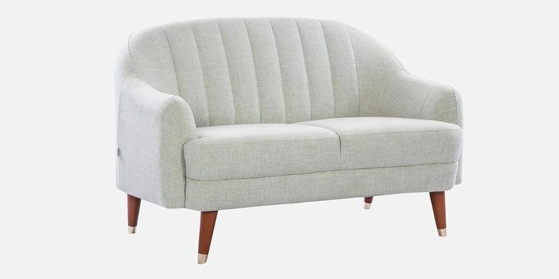 Velvet Fabric 2 Seater Sofa in Ivory Colour - Ouch Cart 