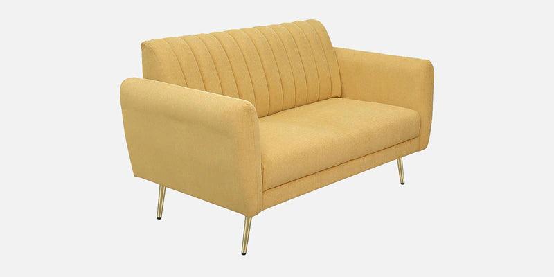 Fabric 2 Seater Sofa In Camel Yellow Colour - Ouch Cart 