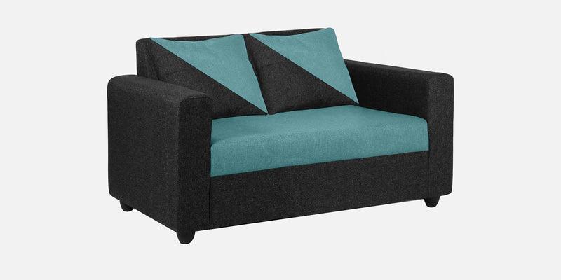 Fabric 2 Seater Sofa In Royal Black & Blue Colour - Ouch Cart 