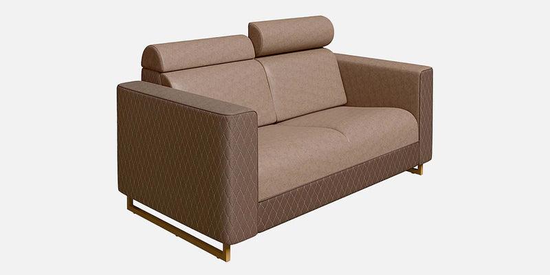 V3 Leatherette 2 Seater Sofa In Brown Colour - Ouch Cart 