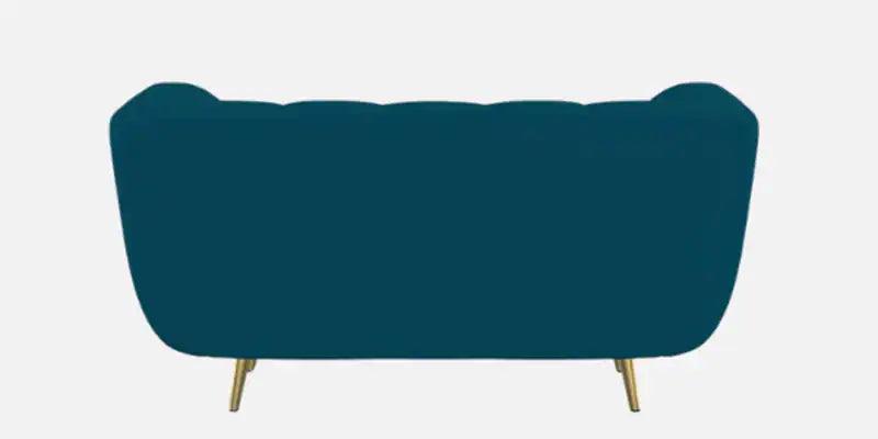 Fabric 2 Seater Sofa in Peacock Blue Colour - Ouch Cart 