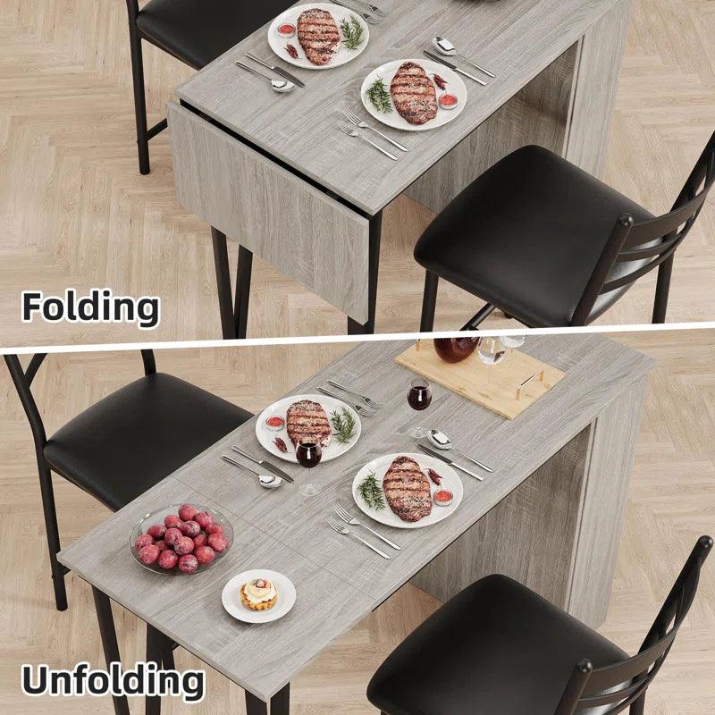 3 - Piece Three Leg Dining Set - Ouch Cart 