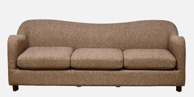 3 Seater Curve Sofa In Sand Beige Finish - Ouch Cart 