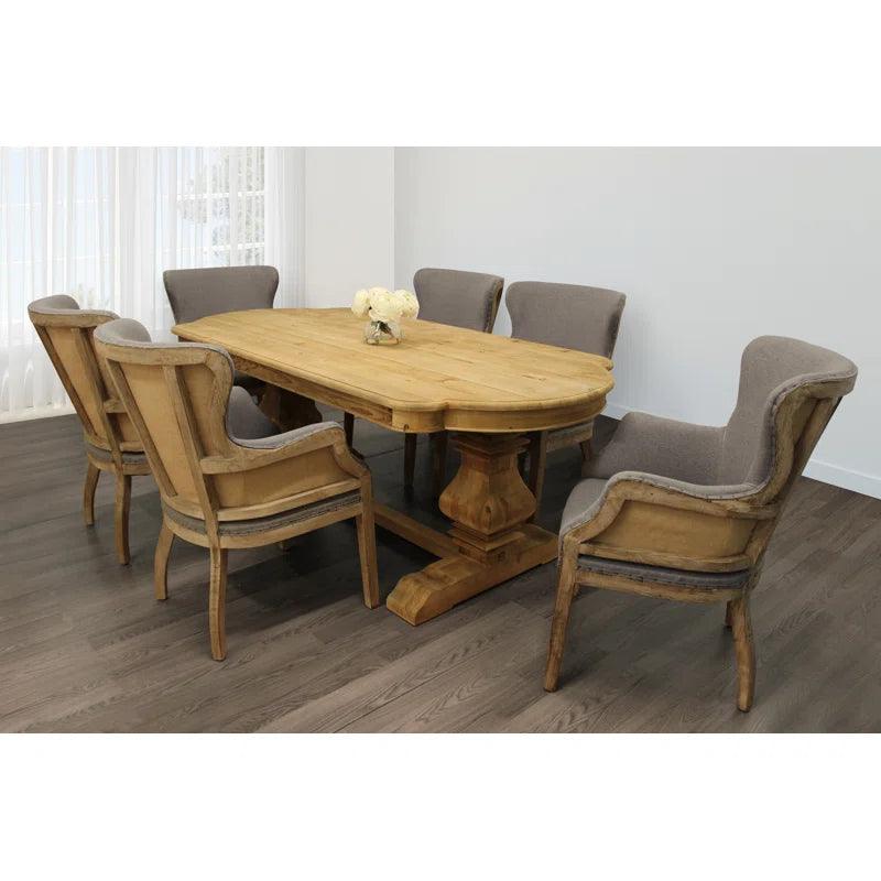 7 - Piece Trestle Dining Set - Ouch Cart 