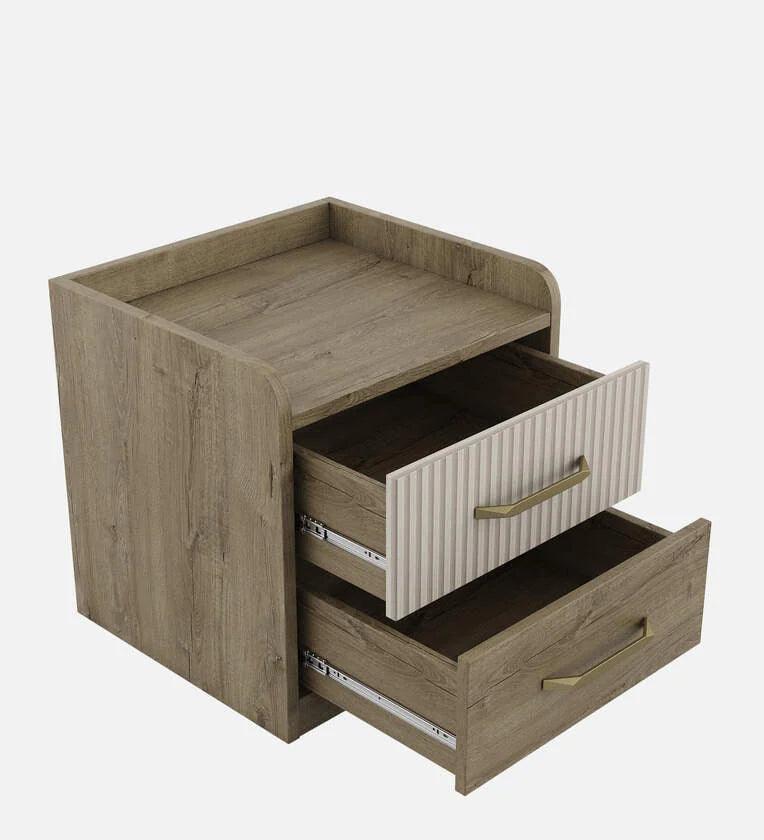 Gloria Bedside Table in Sebastain Oak Finish - Ouch Cart 