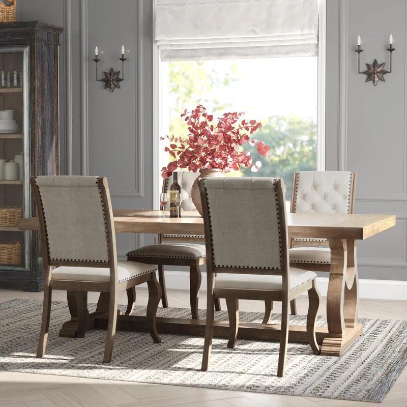 5 - Piece Extendable Trestle Dining Set - Ouch Cart 