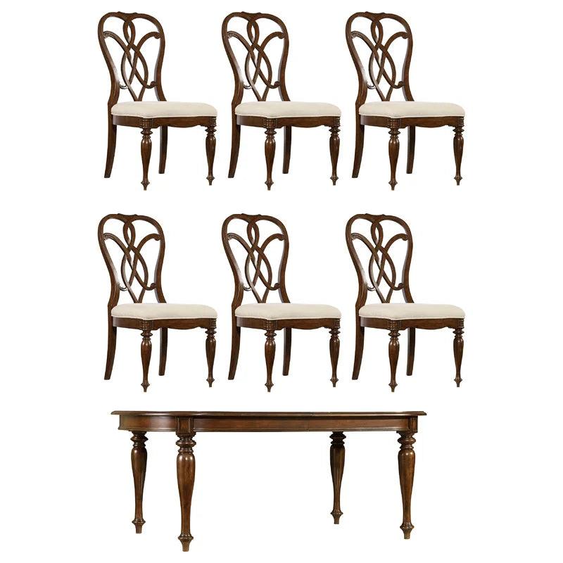 7 - Piece Extendable Dining Set - Ouch Cart 