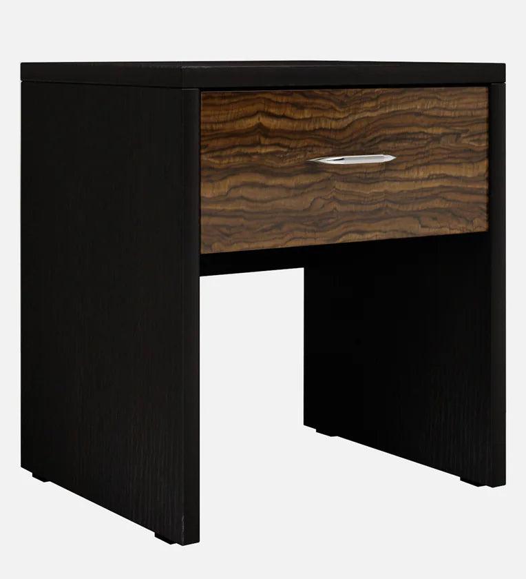 Bedside Table in Wenge Finish with Drawer - Ouch Cart 