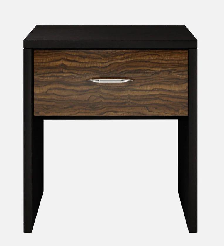 Bedside Table in Wenge Finish with Drawer - Ouch Cart 