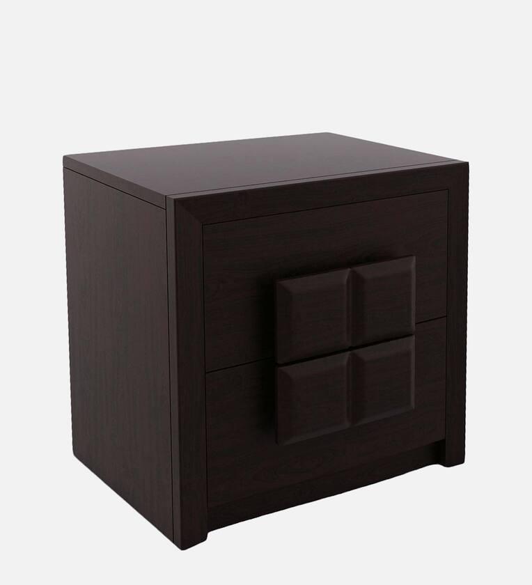 Choco Bedside Table in Vermont Finish with Drawers - Ouch Cart 