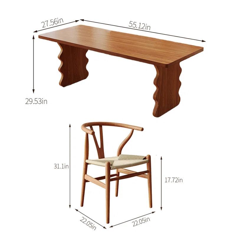 wood dining table set - Ouch Cart 