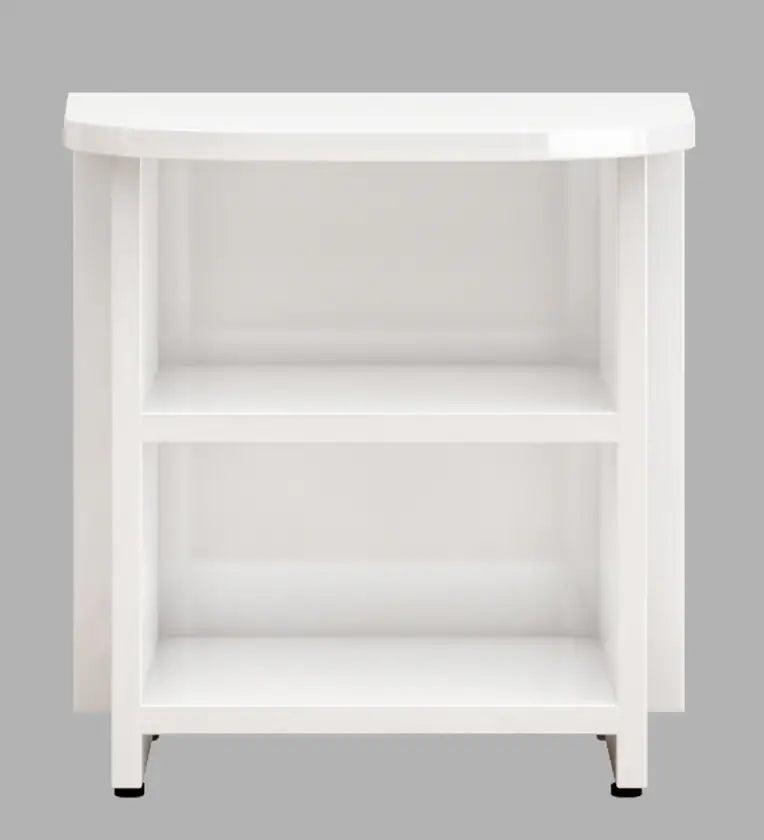 Bedside Table in Frosty White Colour - Ouch Cart 