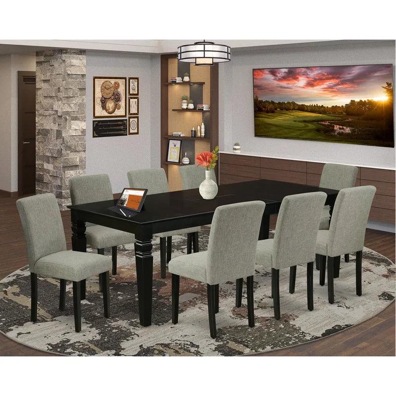 9 - Piece Extendable Solid Wood Dining Set - Ouch Cart 