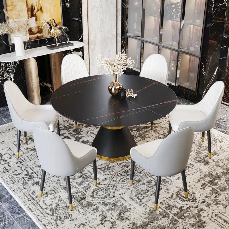 7 - Piece Pedestal Dining Set - Ouch Cart 