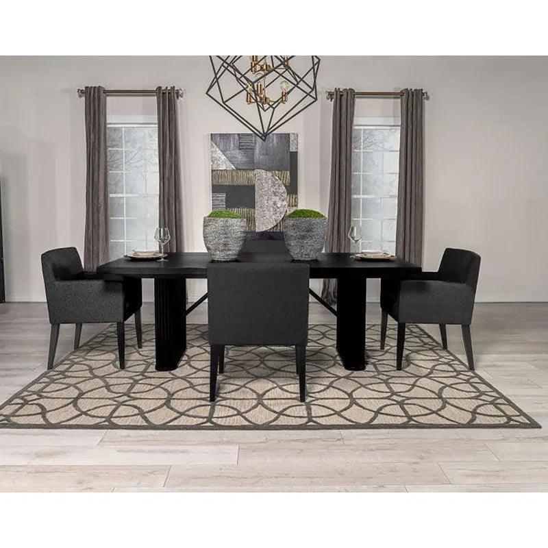 5 - Piece Double Pedestal Dining Set - Ouch Cart 