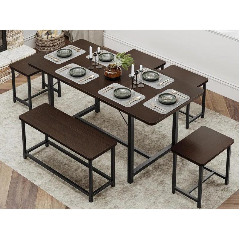 6 - Piece Extendable Dining Set - Ouch Cart 