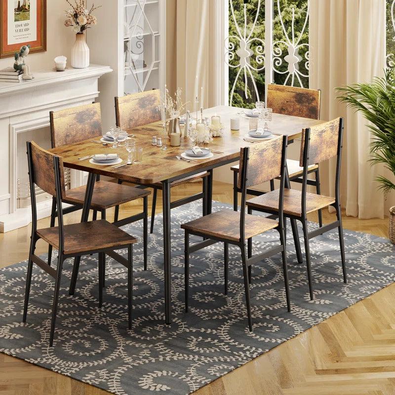 7 - Piece Extendable Dining Set - Ouch Cart 