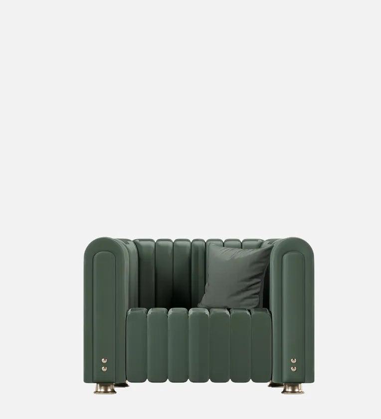 Leatherette1 Seater Sofa in Sage Green Colour - Ouch Cart 