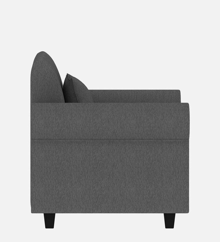 Fabric 1 Seater Sofa in Charcoal Grey Colour - Ouch Cart 