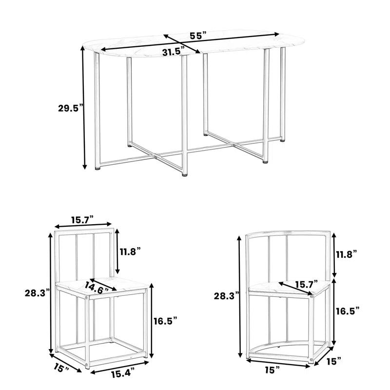 7 - Piece Pedestal Dining Set - Ouch Cart 