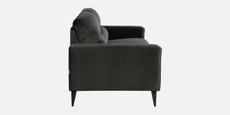 Velvet 2 Seater Sofa In Steel Grey Colour - Ouch Cart 