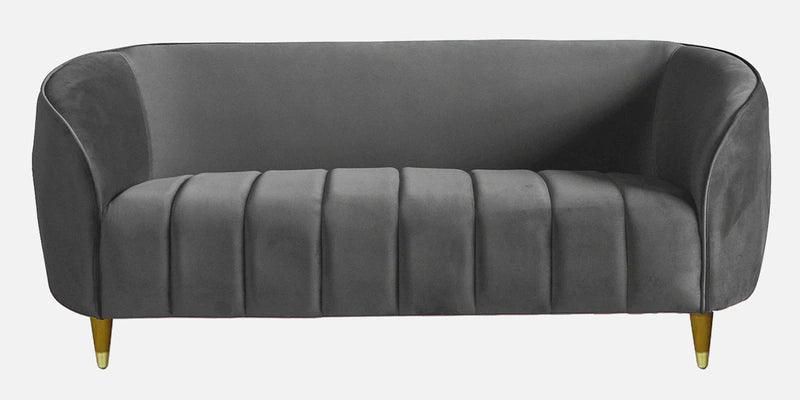 Velvet 2 Seater Sofa In Iron Grey Colour - Ouch Cart 