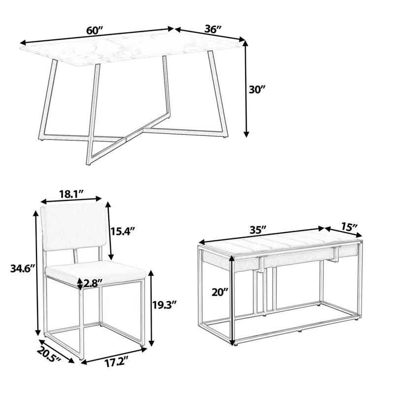 5 - Piece Dining Set - Ouch Cart 